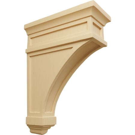 Ekena Millwork 4 1/2"W x 10"D x 13 3/4"H Arlington Corbel, Alder COR04X10X13ARAL